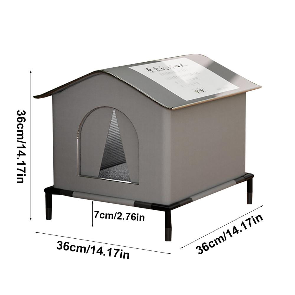 AITOCO Feral Cat Shelter Outdoor Feral Cat Houses Cat Outside House Waterproof Enclosed Pet Tent Insulated Cat House for Multiple Cats Barn Porch astonishing