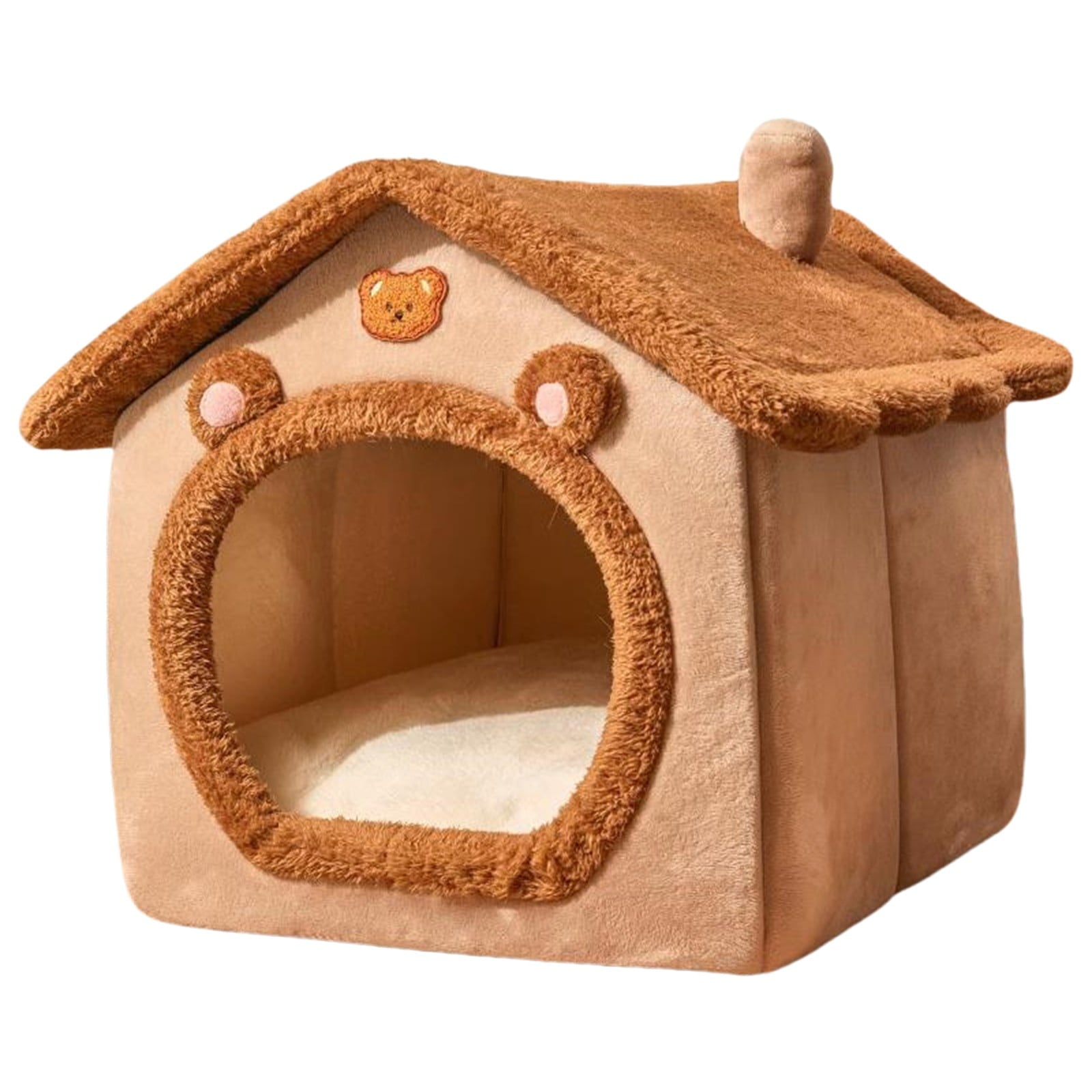 100Fens Dog House Indoor Foldable Soft Kennel Bed Warm Cats House Puppy Cave With Cushion For Small Medium Large Dogs Cats