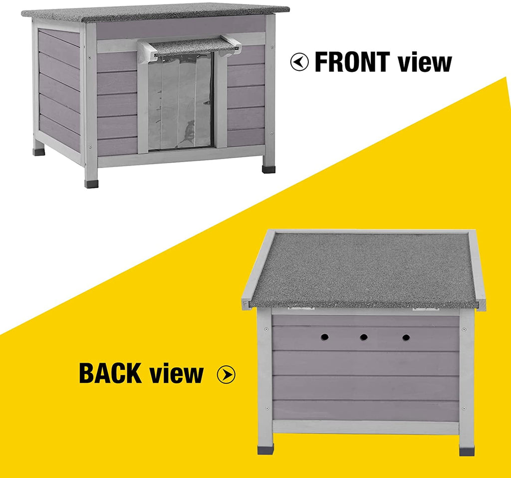 Aivituvin Cat House for Outdoor Cats Insulated Feral Kitty Shelter with Warm Liner for Winter Waterproof Rabbit Hutch for Bunnies,Cats