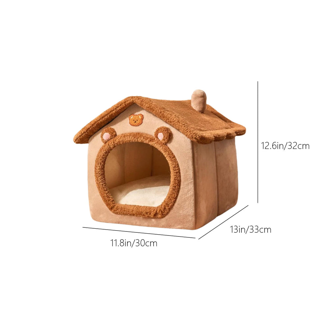 100Fens Dog House Indoor Foldable Soft Kennel Bed Warm Cats House Puppy Cave With Cushion For Small Medium Large Dogs Cats