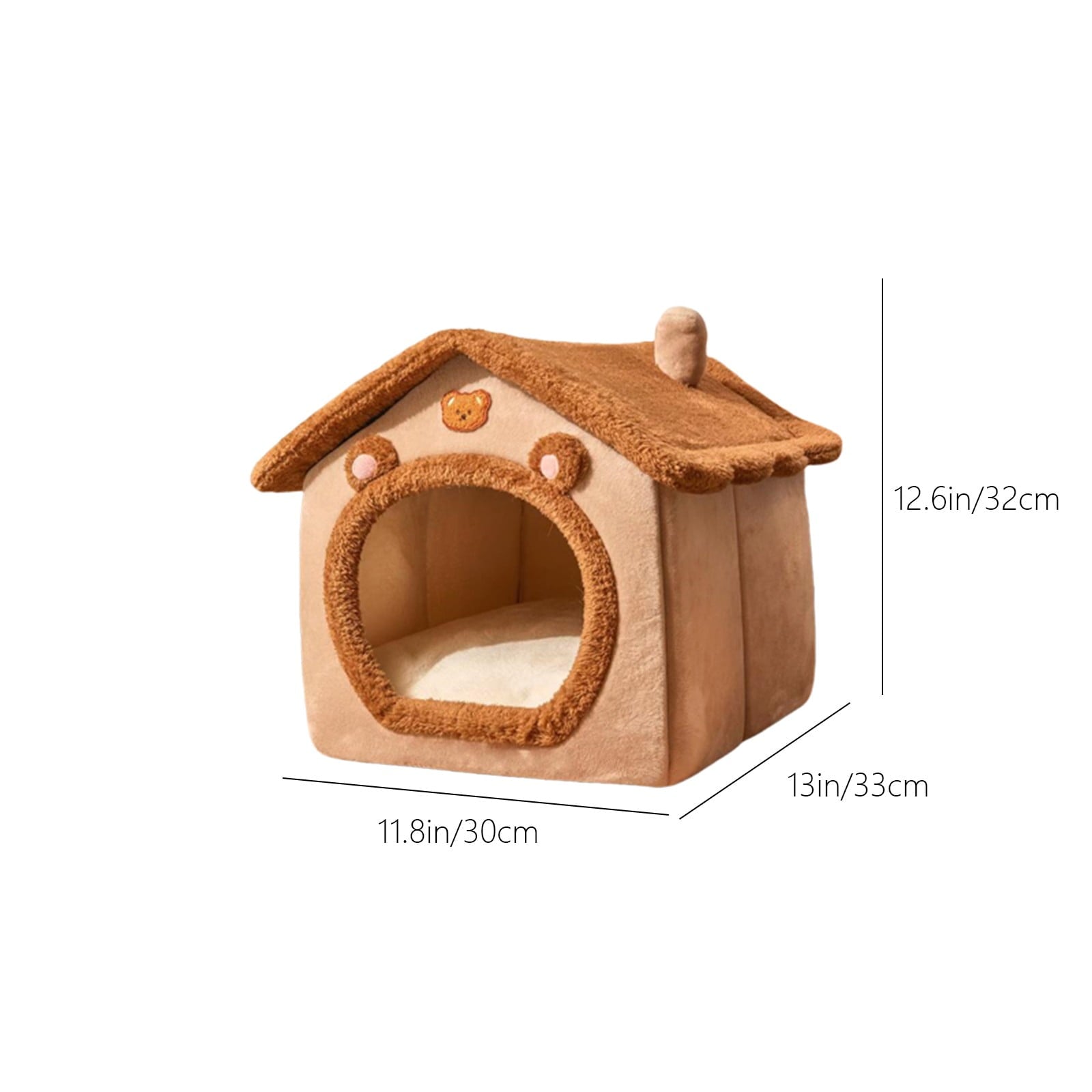 100Fens Dog House Indoor Foldable Soft Kennel Bed Warm Cats House Puppy Cave With Cushion For Small Medium Large Dogs Cats