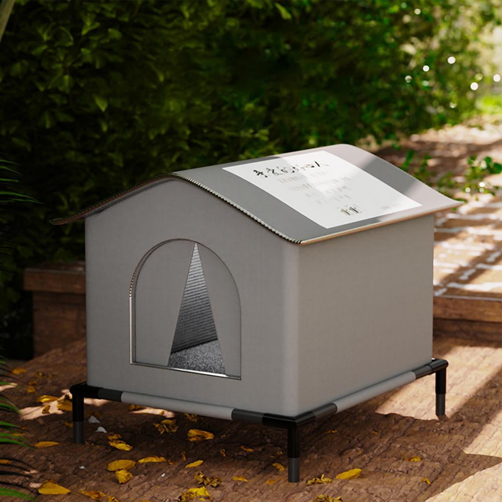 AITOCO Feral Cat Shelter Outdoor Feral Cat Houses Cat Outside House Waterproof Enclosed Pet Tent Insulated Cat House for Multiple Cats Barn Porch astonishing