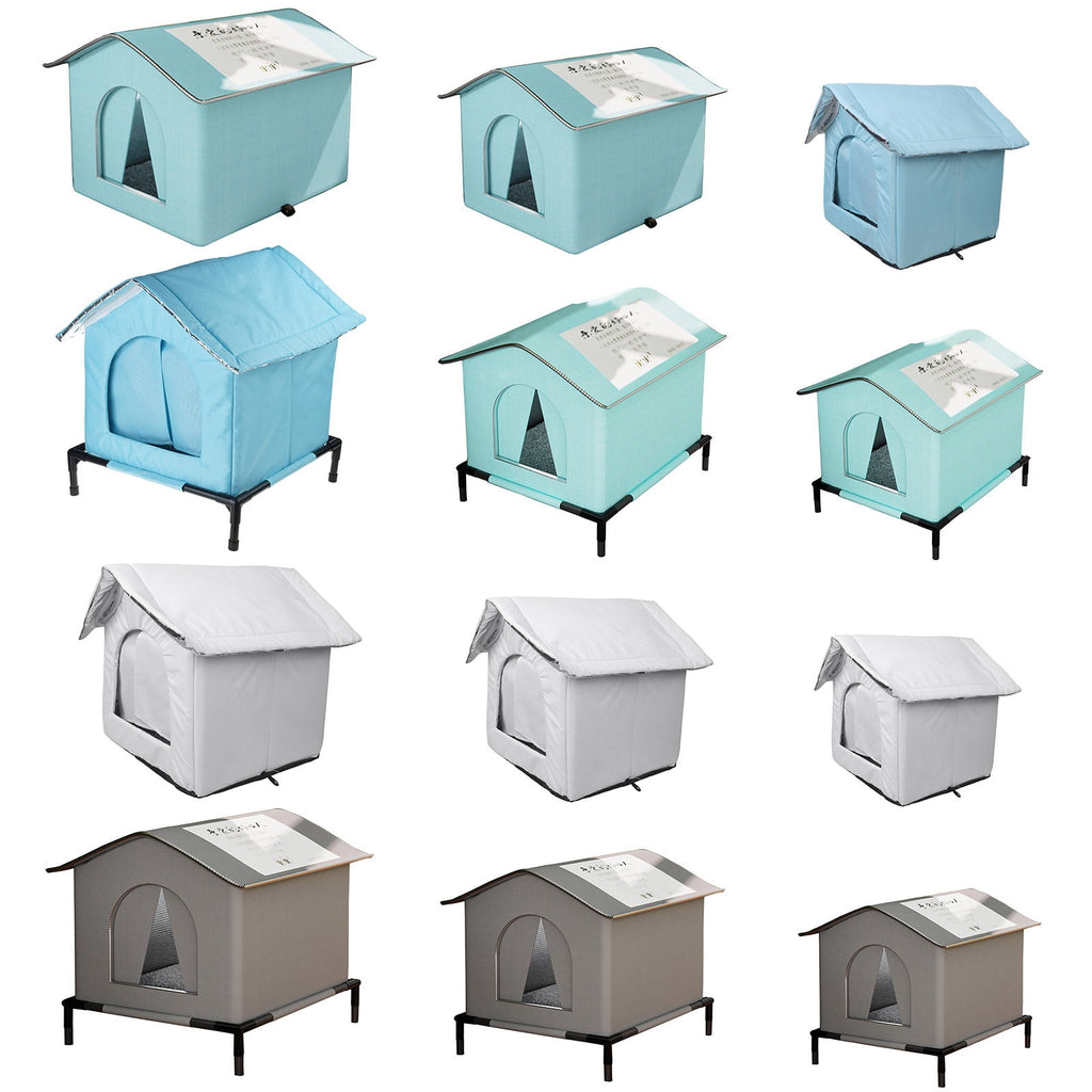 AOOOWER Weatherproof Cats House for Outdoor Use Strays Cats Warm and Coldproof Nest Tent