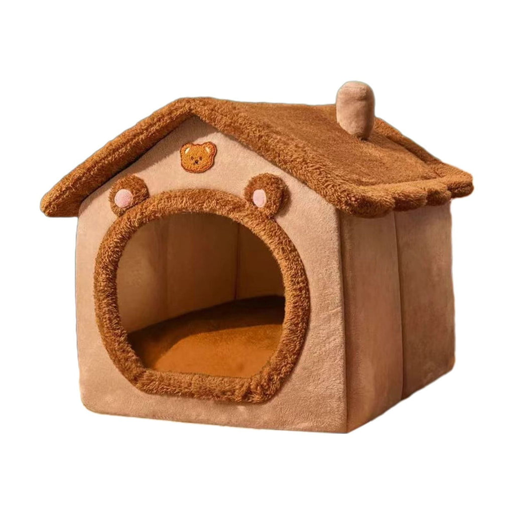 100Fens Dog House Indoor Foldable Soft Kennel Bed Warm Cats House Puppy Cave With Cushion For Small Medium Large Dogs Cats