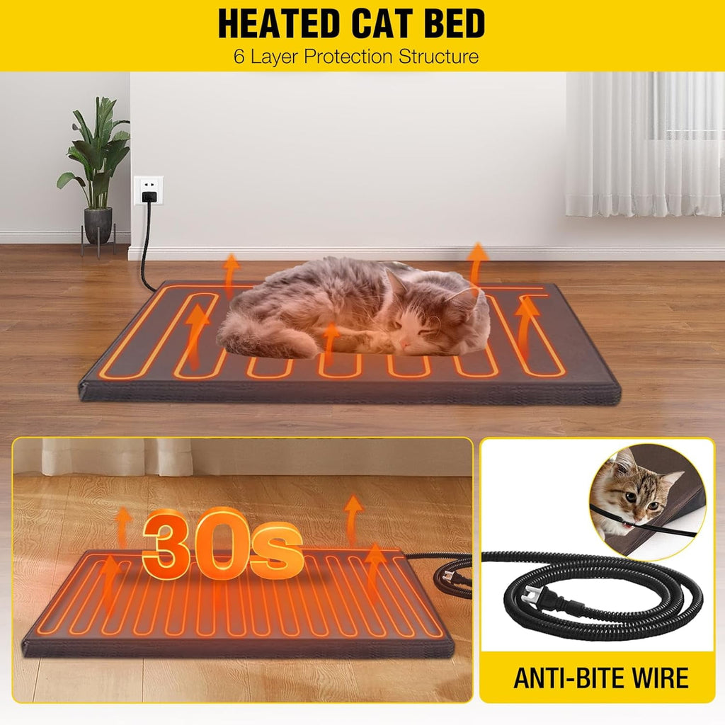 Aivituvin Cat House for Outdoor Cats Insulated Feral Kitty Shelter with Warm Liner for Winter Waterproof Rabbit Hutch for Bunnies,Cats