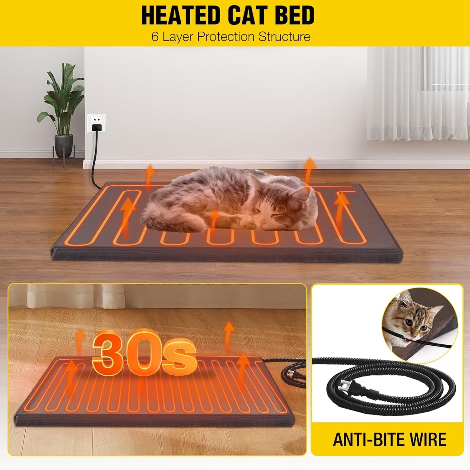 Aivituvin Cat House for Outdoor Cats Insulated Feral Kitty Shelter with Warm Liner for Winter Waterproof Rabbit Hutch for Bunnies,Cats