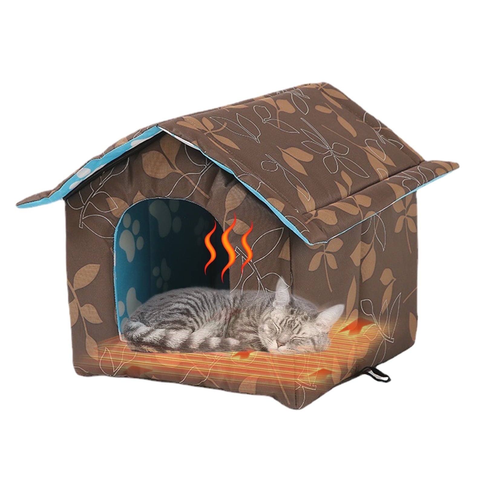 Darzheoy Cat Houses for Outdoor Cats, Waterproof and Insulated, Safe Pet House and Kitty Shelter for Cat or Small Dog to Stay Warm &amp; Dry