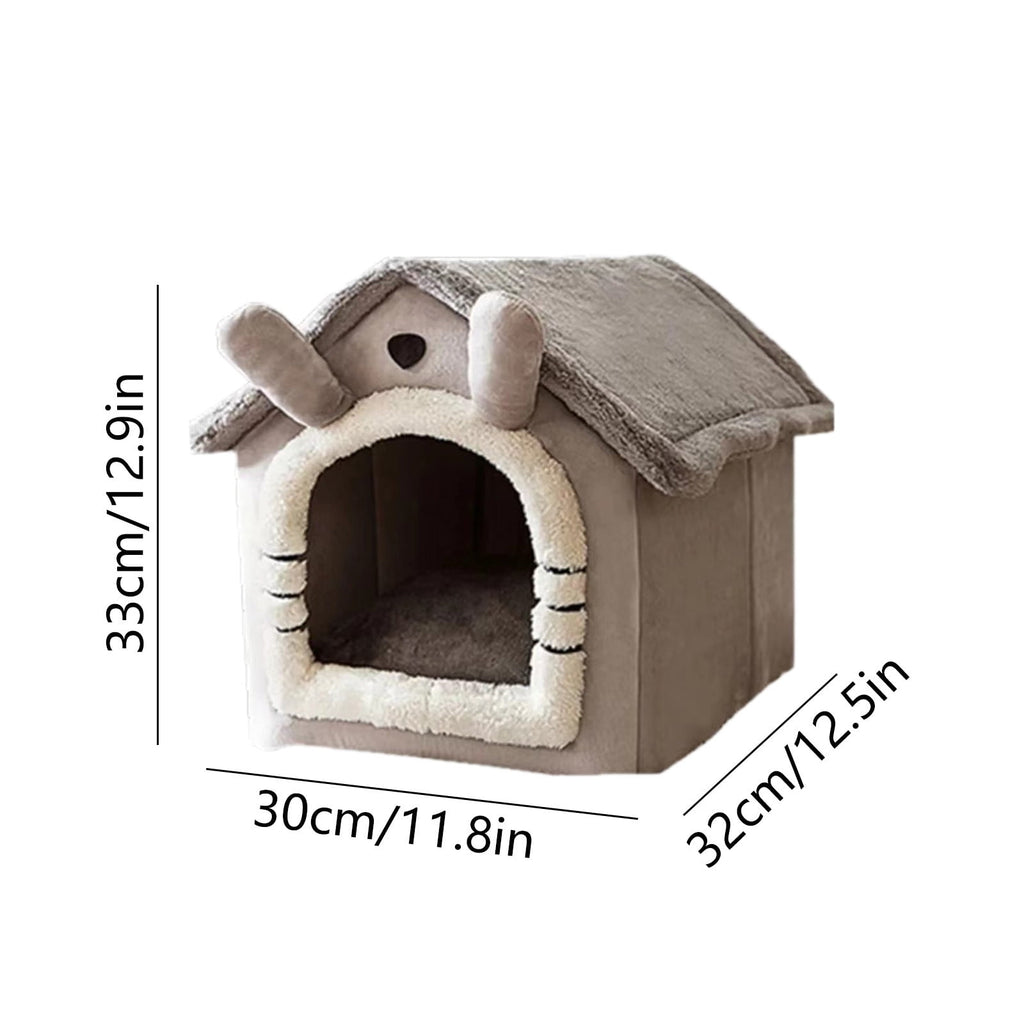 100Fens Dog House Indoor Foldable Soft Kennel Bed Warm Cats House Puppy Cave With Cushion For Small Medium Large Dogs Cats