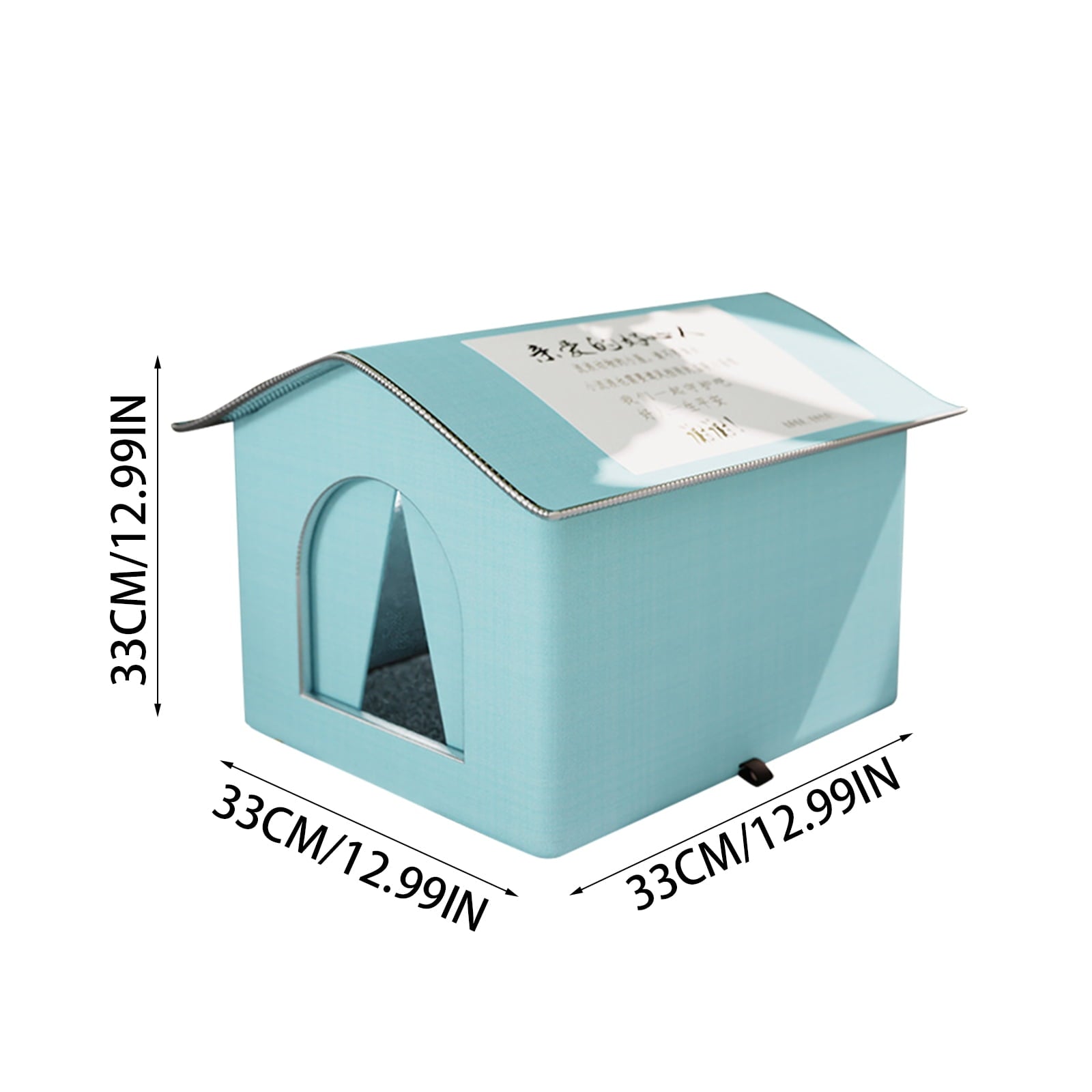 Insulated Outdoor Cat House, Weatherproof Shelter for Feral Cats, Waterproof Roof, Easy Assembly, Warm and Cozy Pet Home