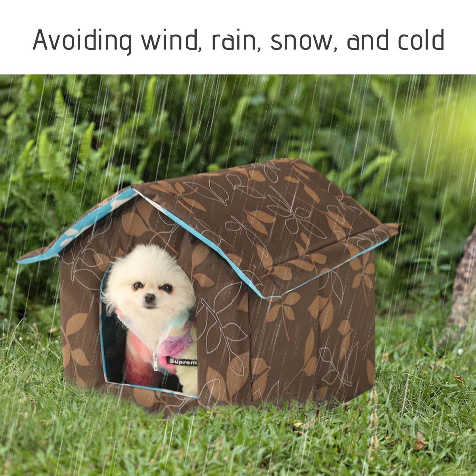 Darzheoy Cat Houses for Outdoor Cats, Waterproof and Insulated, Safe Pet House and Kitty Shelter for Cat or Small Dog to Stay Warm &amp; Dry